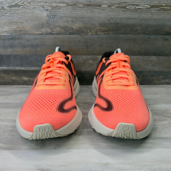Lululemon Beyondfeel Run Shoes Joyphoric Coral Bone Espresso Womens Size 9.5 - Picture 4 of 11